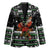 Santa Claus Fishing Christmas Blazer Xmas Holiday Patterns - Wonder Print Shop