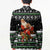 Santa Claus Fishing Christmas Blazer Xmas Holiday Patterns - Wonder Print Shop