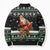 Santa Claus Fishing Christmas Bomber Puffer Jacket Xmas Holiday Patterns - Wonder Print Shop