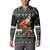 Santa Claus Fishing Christmas Button Sweatshirt Xmas Holiday Patterns - Wonder Print Shop