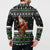 Santa Claus Fishing Christmas Button Sweatshirt Xmas Holiday Patterns - Wonder Print Shop