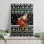 Santa Claus Fishing Christmas Canvas Wall Art Xmas Holiday Patterns - Wonder Print Shop