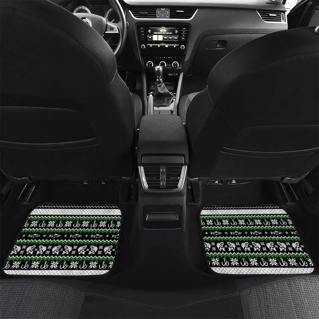 Santa Claus Fishing Christmas Car Mats Xmas Holiday Patterns - Wonder Print Shop