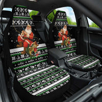 Santa Claus Fishing Christmas Car Seat Cover Xmas Holiday Patterns - Wonder Print Shop