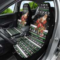 Santa Claus Fishing Christmas Car Seat Cover Xmas Holiday Patterns - Wonder Print Shop