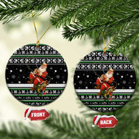 Santa Claus Fishing Christmas Ceramic Ornament Xmas Holiday Patterns - Wonder Print Shop