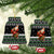 Santa Claus Fishing Christmas Ceramic Ornament Xmas Holiday Patterns - Wonder Print Shop