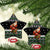 Santa Claus Fishing Christmas Ceramic Ornament Xmas Holiday Patterns - Wonder Print Shop