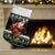 Santa Claus Fishing Christmas Stocking Xmas Holiday Patterns - Wonder Print Shop