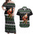 Santa Claus Fishing Christmas Couples Matching Off Shoulder Maxi Dress and Hawaiian Shirt Xmas Holiday Patterns - Wonder Print Shop