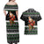 Santa Claus Fishing Christmas Couples Matching Off Shoulder Maxi Dress and Hawaiian Shirt Xmas Holiday Patterns - Wonder Print Shop