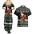 Santa Claus Fishing Christmas Couples Matching Summer Maxi Dress and Hawaiian Shirt Xmas Holiday Patterns - Wonder Print Shop