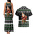 Santa Claus Fishing Christmas Couples Matching Tank Maxi Dress and Hawaiian Shirt Xmas Holiday Patterns - Wonder Print Shop