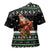 Santa Claus Fishing Christmas Cross Shoulder Shirt Xmas Holiday Patterns - Wonder Print Shop