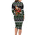 Santa Claus Fishing Christmas Family Matching Long Sleeve Bodycon Dress and Hawaiian Shirt Xmas Holiday Patterns - Wonder Print Shop