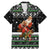 Santa Claus Fishing Christmas Family Matching Mermaid Dress and Hawaiian Shirt Xmas Holiday Patterns - Wonder Print Shop