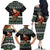 Santa Claus Fishing Christmas Family Matching Off The Shoulder Long Sleeve Dress and Hawaiian Shirt Xmas Holiday Patterns - Wonder Print Shop