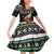 Santa Claus Fishing Christmas Family Matching Off Shoulder Short Dress and Hawaiian Shirt Xmas Holiday Patterns - Wonder Print Shop