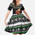 Santa Claus Fishing Christmas Family Matching Short Sleeve Bodycon Dress and Hawaiian Shirt Xmas Holiday Patterns - Wonder Print Shop