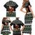 Santa Claus Fishing Christmas Family Matching Short Sleeve Bodycon Dress and Hawaiian Shirt Xmas Holiday Patterns - Wonder Print Shop