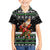 Santa Claus Fishing Christmas Family Matching Short Sleeve Bodycon Dress and Hawaiian Shirt Xmas Holiday Patterns - Wonder Print Shop