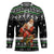 Santa Claus Fishing Christmas Hockey Jersey Xmas Holiday Patterns - Wonder Print Shop