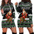 Santa Claus Fishing Christmas Hoodie Dress Xmas Holiday Patterns - Wonder Print Shop