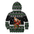 Santa Claus Fishing Christmas Kid Hoodie Xmas Holiday Patterns - Wonder Print Shop