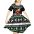 Santa Claus Fishing Christmas Kid Short Sleeve Dress Xmas Holiday Patterns - Wonder Print Shop