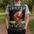 Santa Claus Fishing Christmas Knitted V-Neck Vest Xmas Holiday Patterns - Wonder Print Shop