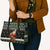Santa Claus Fishing Christmas Leather Bag Xmas Holiday Patterns - Wonder Print Shop