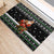 Santa Claus Fishing Christmas Rubber Doormat Xmas Holiday Patterns - Wonder Print Shop