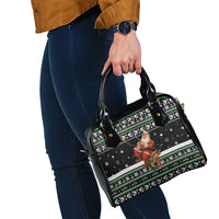 Santa Claus Fishing Christmas Shoulder Handbag Xmas Holiday Patterns - Wonder Print Shop