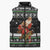 Santa Claus Fishing Christmas Sleeveless Puffer Jacket Xmas Holiday Patterns - Wonder Print Shop