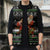 Santa Claus Fishing Christmas Sleeveless Puffer Jacket Xmas Holiday Patterns - Wonder Print Shop