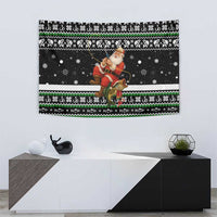 Santa Claus Fishing Christmas Tapestry Xmas Holiday Patterns - Wonder Print Shop