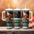 Santa Claus Fishing Christmas Tumbler With Handle Xmas Holiday Patterns - Wonder Print Shop