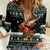 Santa Claus Fishing Christmas Women Casual Shirt Xmas Holiday Patterns - Wonder Print Shop