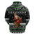 Santa Claus Fishing Christmas Zip Hoodie Xmas Holiday Patterns - Wonder Print Shop