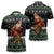 Santa Claus Fishing Christmas Zipper Polo Shirt Xmas Holiday Patterns - Wonder Print Shop