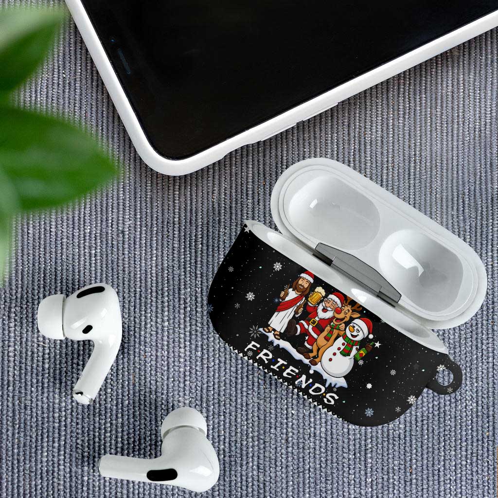 Santa Claus Jesus Friend of Christmas AirPods Case Xmas Holiday Patterns - Wonder Print Shop