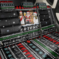 Santa Claus Jesus Friend of Christmas Back Car Seat Cover Xmas Holiday Patterns - Wonder Print Shop