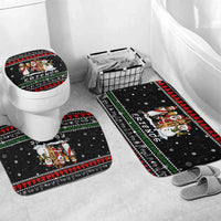 Santa Claus Jesus Friend of Christmas Bathroom Set Xmas Holiday Patterns - Wonder Print Shop