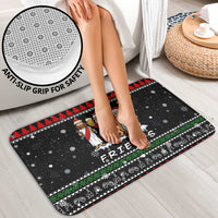Santa Claus Jesus Friend of Christmas Bathroom Set Xmas Holiday Patterns - Wonder Print Shop