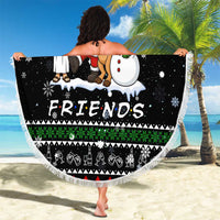 Santa Claus Jesus Friend of Christmas Beach Blanket Xmas Holiday Patterns - Wonder Print Shop
