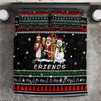 Santa Claus Jesus Friend of Christmas Bedding Set Xmas Holiday Patterns - Wonder Print Shop