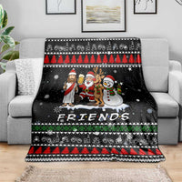 Santa Claus Jesus Friend of Christmas Blanket Xmas Holiday Patterns - Wonder Print Shop