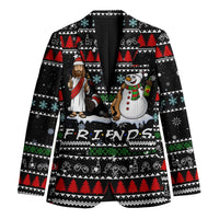 Santa Claus Jesus Friend of Christmas Blazer Xmas Holiday Patterns - Wonder Print Shop