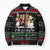 Santa Claus Jesus Friend of Christmas Bomber Puffer Jacket Xmas Holiday Patterns - Wonder Print Shop