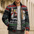 Santa Claus Jesus Friend of Christmas Bomber Puffer Jacket Xmas Holiday Patterns - Wonder Print Shop